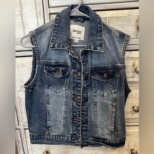 Kensie Blue Jean Vest